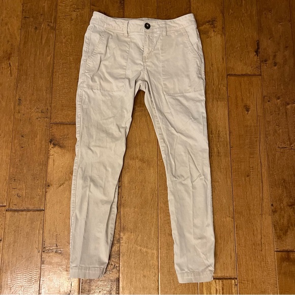 CAbi Pants - CAbi Beige Cream Cotton Chino Pants Slacks - Straight Leg